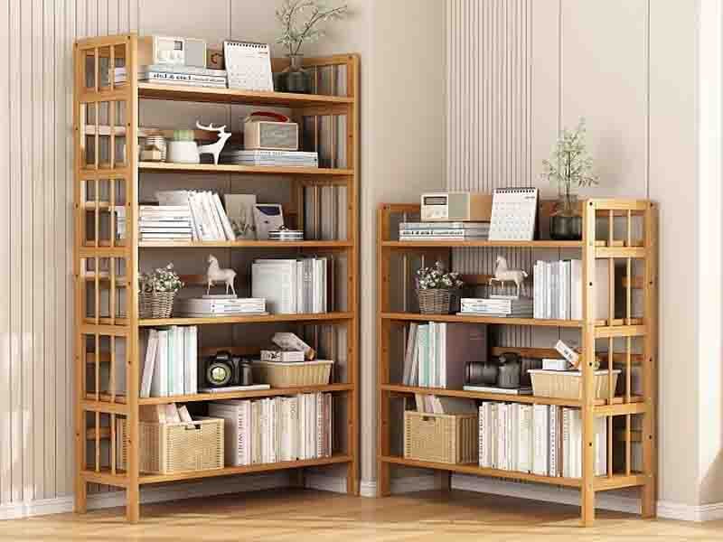 Durable white MDF bookshelf with reinforced backing, heavy-duty adjustable shelves