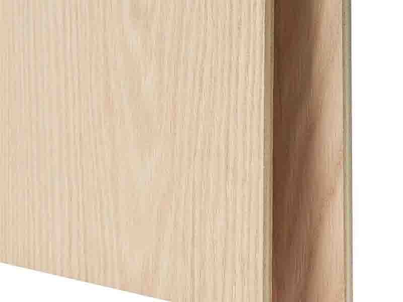 Reinforced MDF edges with sealant, veneer, and edge banding for durability