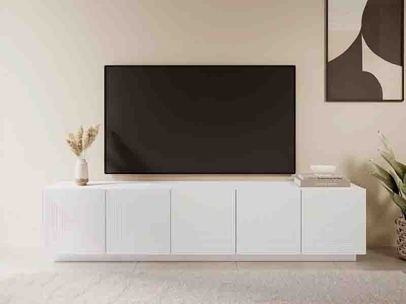 Stylish living room MDF furniture: media units, shelving systems, and entertainment centers with premium finishes and space-saving designs
