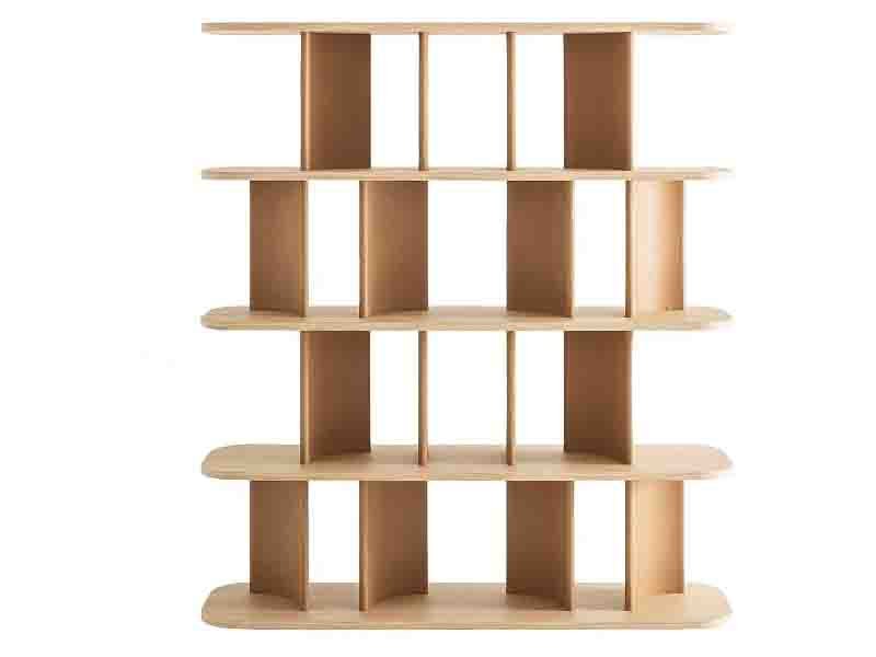 Eco-friendly MDF bookshelf with FSC-certified fiberboard, recycled core, and non-toxic finish