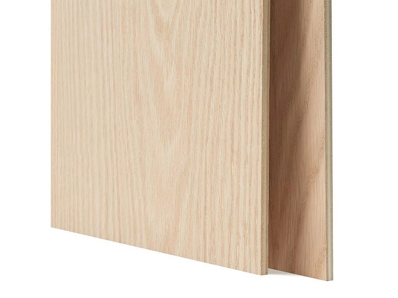 High-performance MDF board showcasing exceptional warping resistance in a moisture test.
