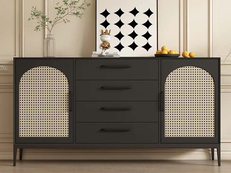 Modern MDF custom cabinet with sleek white finish for kitchen storage solutions
