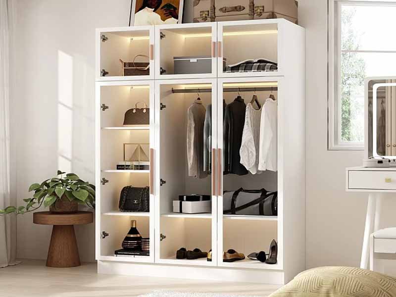 Contemporary modern wardrobe designs with sleek finishes and optimized storage solutions for bedroom interiors.