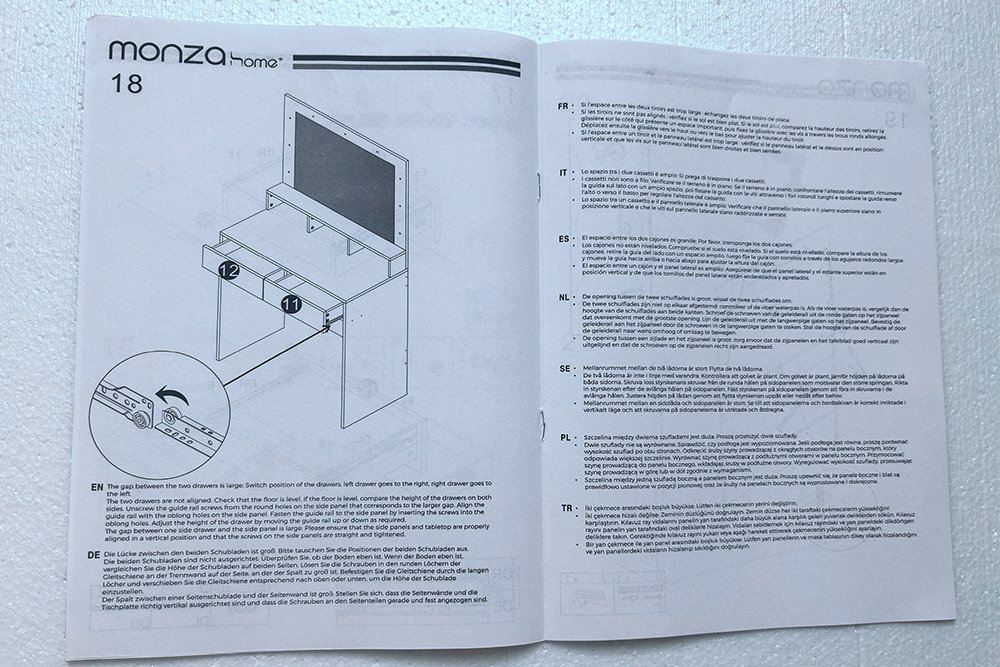 Multi-language Manuals