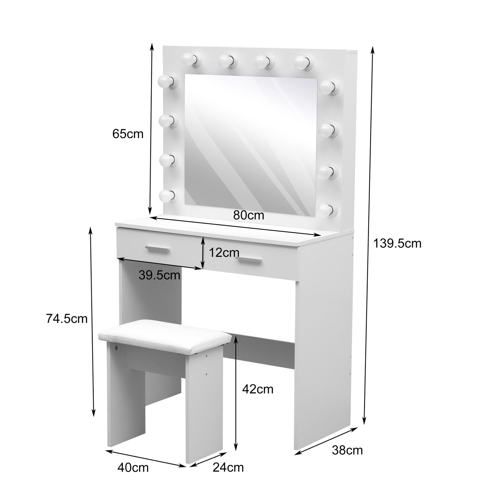 Modern dressing table manufacturing facility with workers assembling furniture components