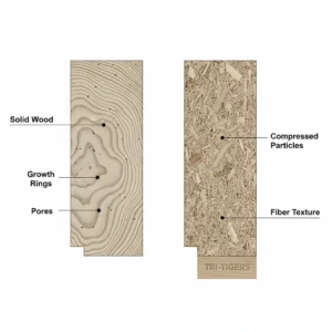 How Does End Grain Reveal Wood Type? diagram