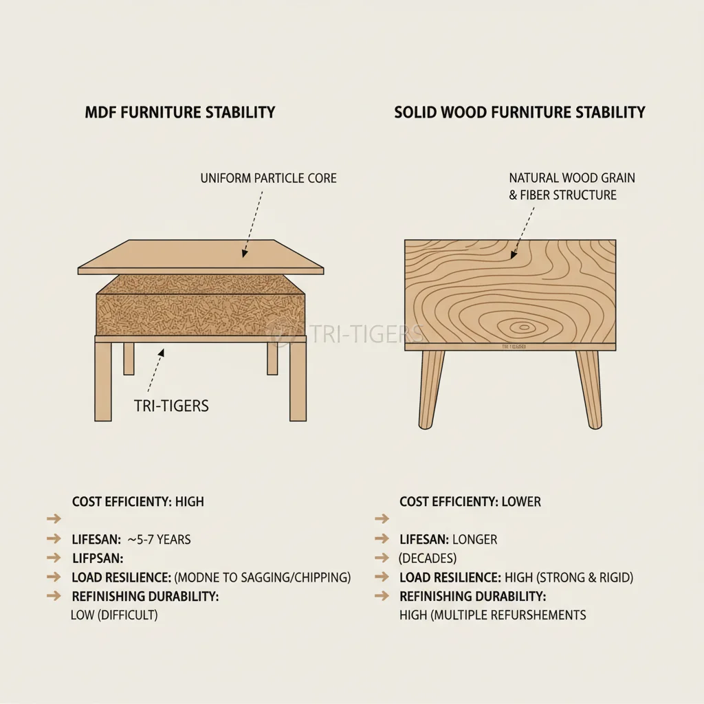 How Does MDF Compare to Solid Wood? How Does MDF Compare to Solid Wood?