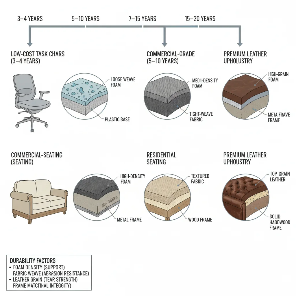 How Long Should Upholstered Seating Last? How Long Should Upholstered Seating Last?
