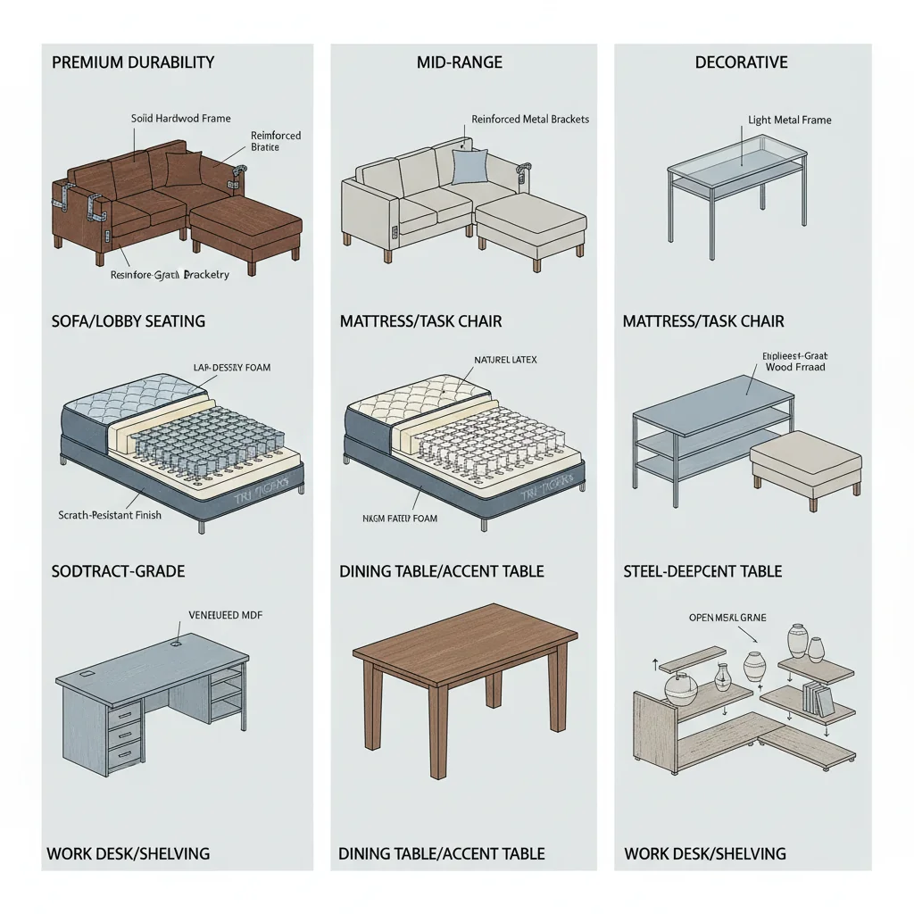 Which Furniture Pieces Merit Premium Durability? Which Furniture Pieces Merit Premium Durability?