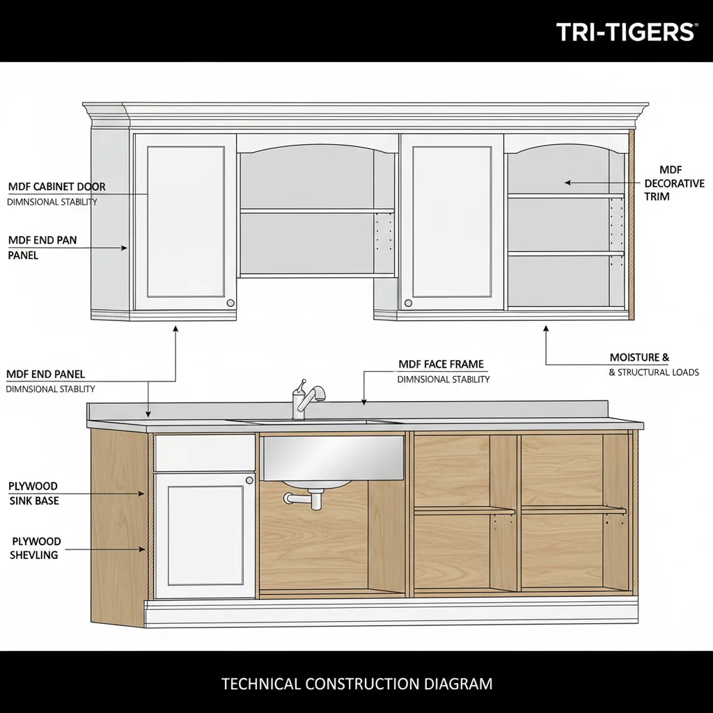 Where Is MDF Best Used in Cabinets? Where Is MDF Best Used in Cabinets?